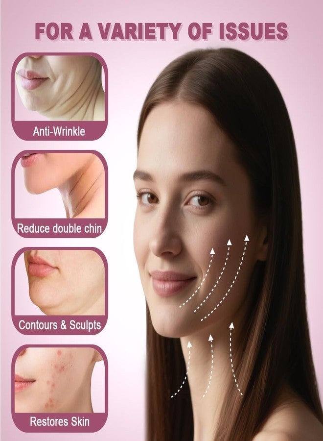 سوبرردي قناع Sopurrrdy V Line لرفع الذقن أثناء النوم، حزام ذقن قابل للتعديل يقلل من الذقن المزدوجة، ويحدد خط الفك، ويرفع شكل الوجه على شكل حرف V، أسود - Image 3