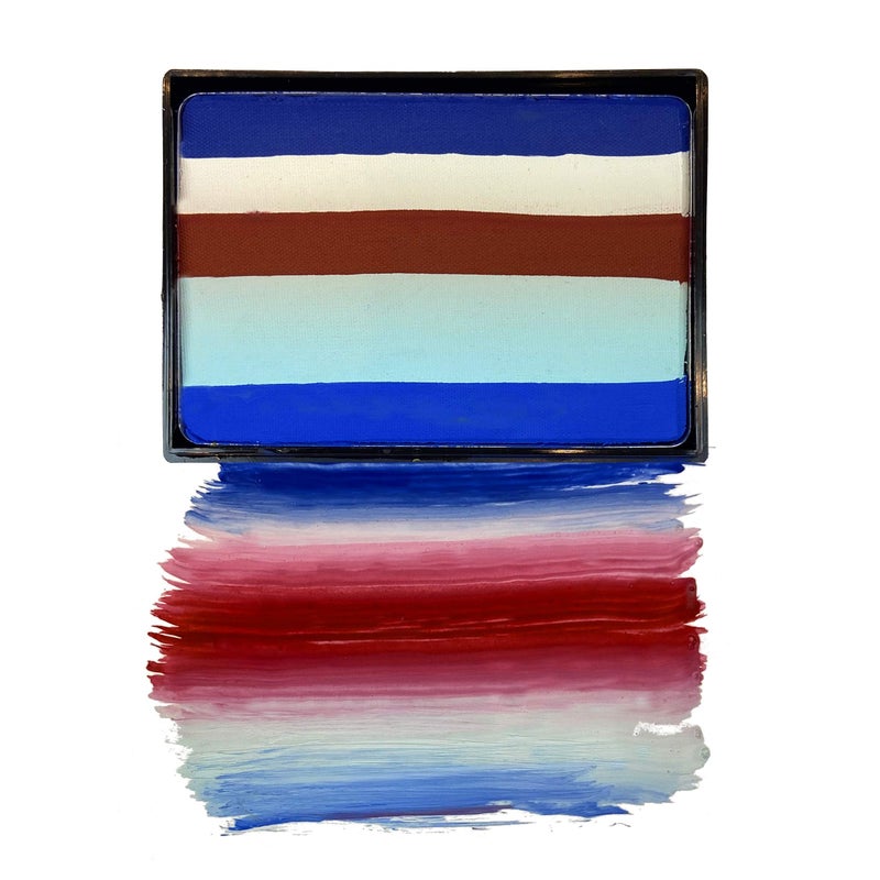 Mehron Makeup Paradise AQ Prisma Blendset (1.75 oz) (PATRIOT) - Image 2