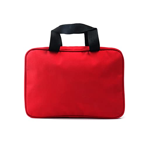 PAXLAMB First Aid Bag First Aid Kit Empty Medical Storage Bag Red Trauma Bag for Emergency First Aid Kits Car Workshop Cycling Outdoors (SNL Red 1PC) - Image 2