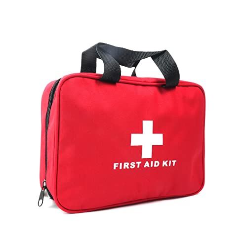 PAXLAMB First Aid Bag First Aid Kit Empty Medical Storage Bag Red Trauma Bag for Emergency First Aid Kits Car Workshop Cycling Outdoors (SNL Red 1PC) - Image 1
