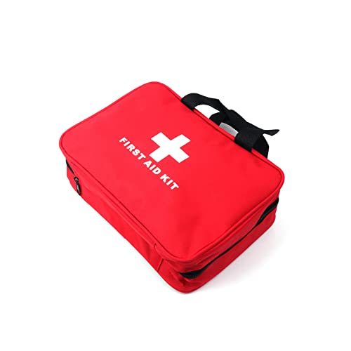PAXLAMB First Aid Bag First Aid Kit Empty Medical Storage Bag Red Trauma Bag for Emergency First Aid Kits Car Workshop Cycling Outdoors (SNL Red 1PC) - Image 3
