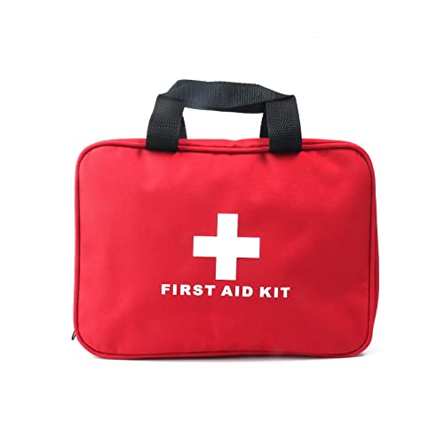 PAXLAMB First Aid Bag First Aid Kit Empty Medical Storage Bag Red Trauma Bag for Emergency First Aid Kits Car Workshop Cycling Outdoors (SNL Red 1PC) - Image 5