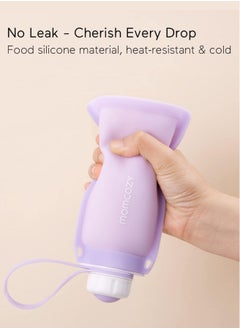Momcozy Reusable Silicone Breast Milk Bags, For Breastfeeding Saver With Leakproof, Freezer Storing Pouches, BPA Free  - Image 2