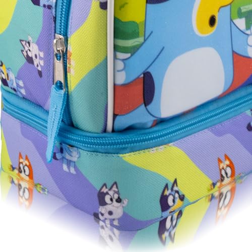 Fast Forward Bluey Lunch Box for Kids With Glitter | Insulated Lunch Bag Lunch Box for Boys, Girls, Unisex | Bluey Blue Reusable Lunchbox - Image 4