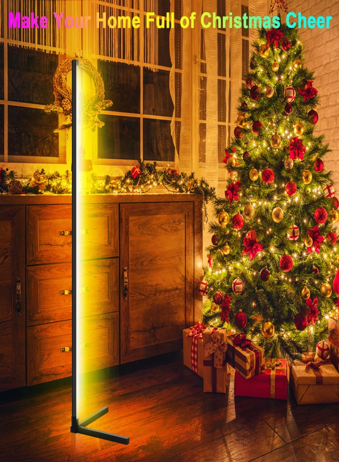 مصباح زاوية LED ذكي، مصباح أرضي بإضاءة RGB، مصباح زاوية قابل للفصل، تحكم عبر تطبيق، تحكم عن بعد مع مزامنة الموسيقى، توصيل وتشغيل USB - Image 4