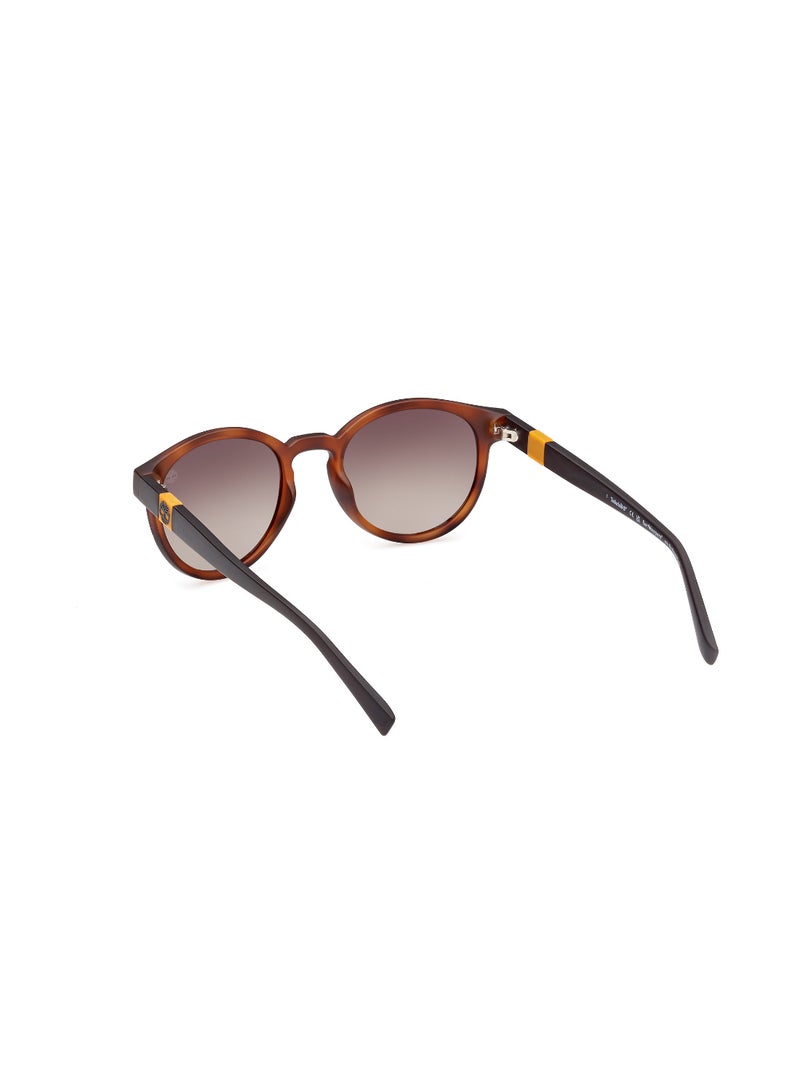 Timberland Men's Round Shape  Sunglasses TB932352H51 Lens Size: 51 Millimeter - Brown - Image 4