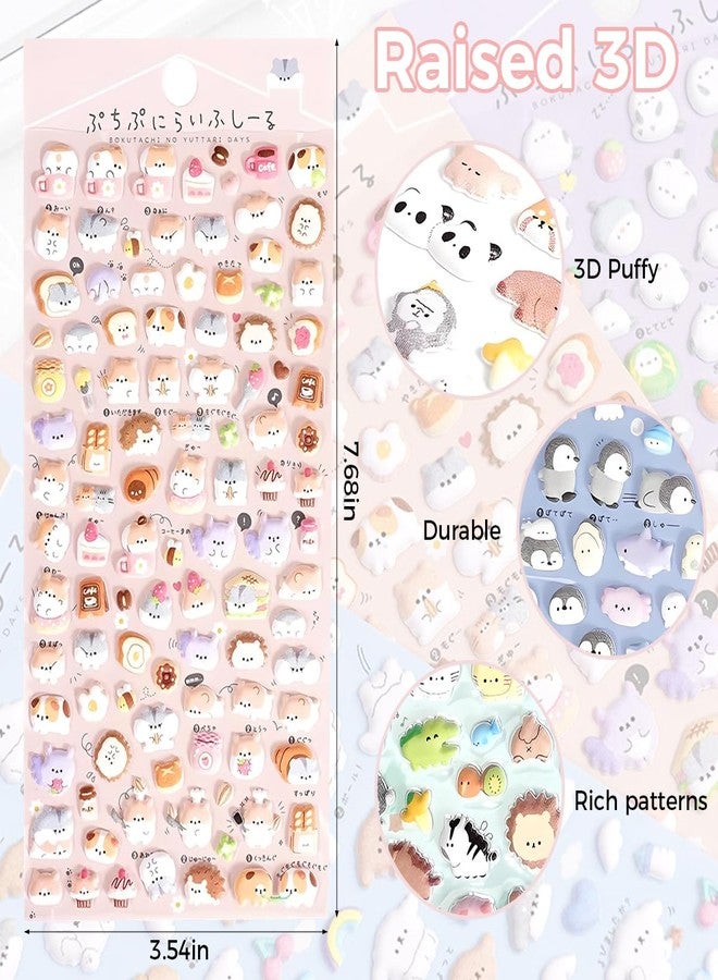 PATPAT® 6-Pack Cartoon Stickers 3D Mini Cartoon Stickers, Kawaii DIY Decorative Stickers for Phone Covers, Laptops, Notebooks & Personalizing Accessories - Image 2