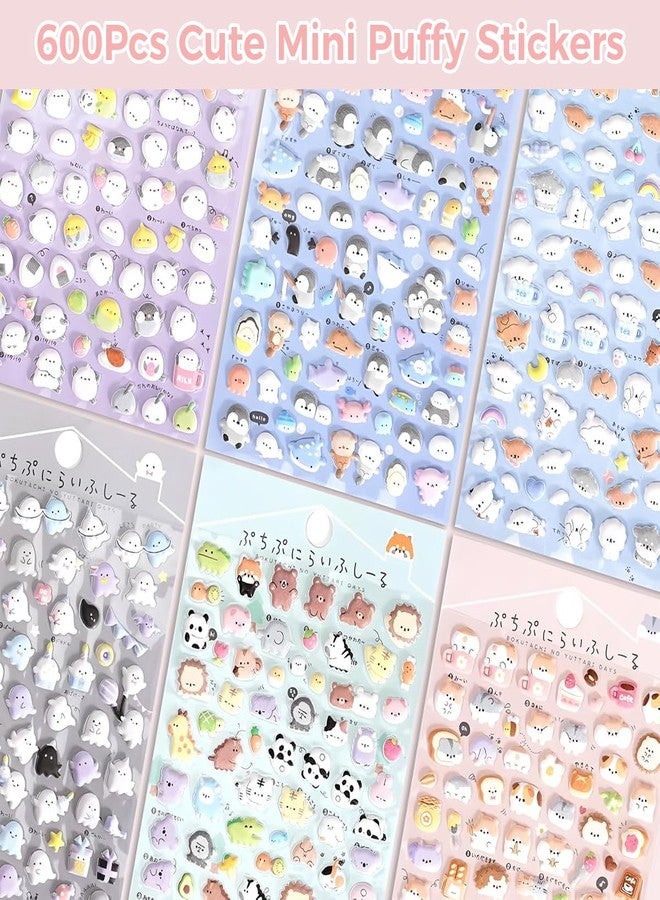 PATPAT® 6-Pack Cartoon Stickers 3D Mini Cartoon Stickers, Kawaii DIY Decorative Stickers for Phone Covers, Laptops, Notebooks & Personalizing Accessories - Image 3