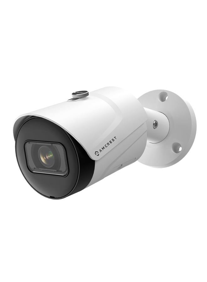 AMCREST UltraHD 4K (8MP) Outdoor Bullet POE IP Camera, 3840x2160, 98ft NightVision, 2.8mm Lens, IP67 Weatherproof, MicroSD Recording, White (IP8M-2496EW-V2) - Image 1