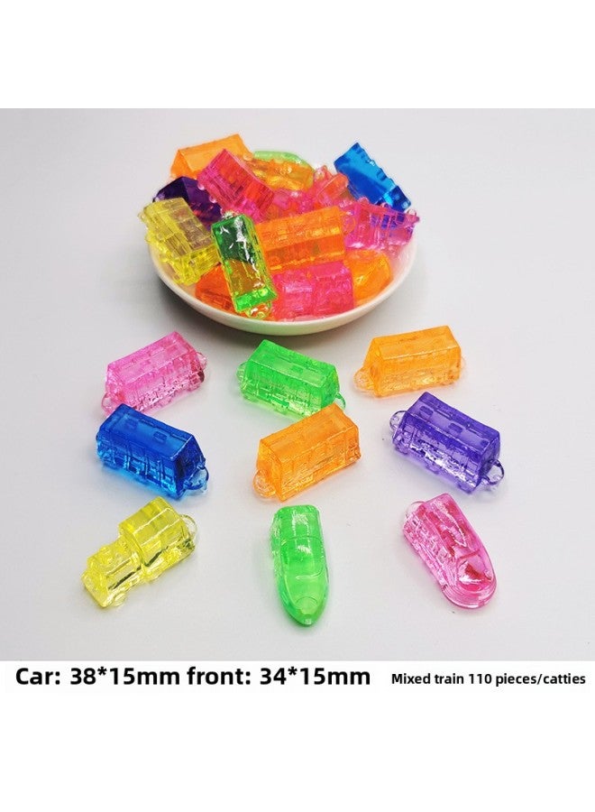 Color Spinning Top Children's Toy Set 3A Acrylic Healthy Durable Material Cartoon Animal Handmade Jewelry-Color:38mm Train (110/kg) - Image 1