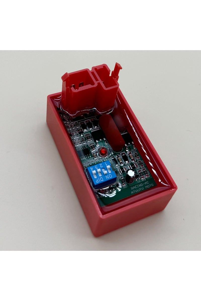 قطعة واحدة - وحدة تحكم إلكترونية للتيار المتردد (AC CDI) للدراجات النارية، مزودة بمفتاح DIP، متوافقة مع AKT125 وRX125 وFT125 وFT150 وCG125 Cdi.