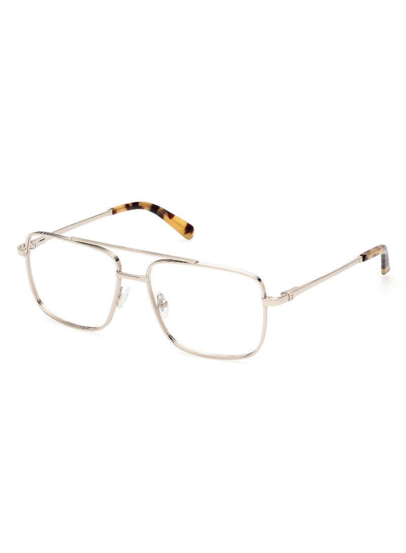 GUESS Men's Rectangular Shape Eyeglass Frames - GU5009703257 - Lens Size: 57 Mm - Pale Gold - Image 1