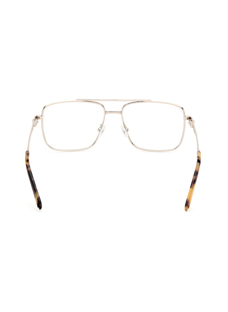 GUESS Men's Rectangular Shape Eyeglass Frames - GU5009703257 - Lens Size: 57 Mm - Pale Gold - Image 4