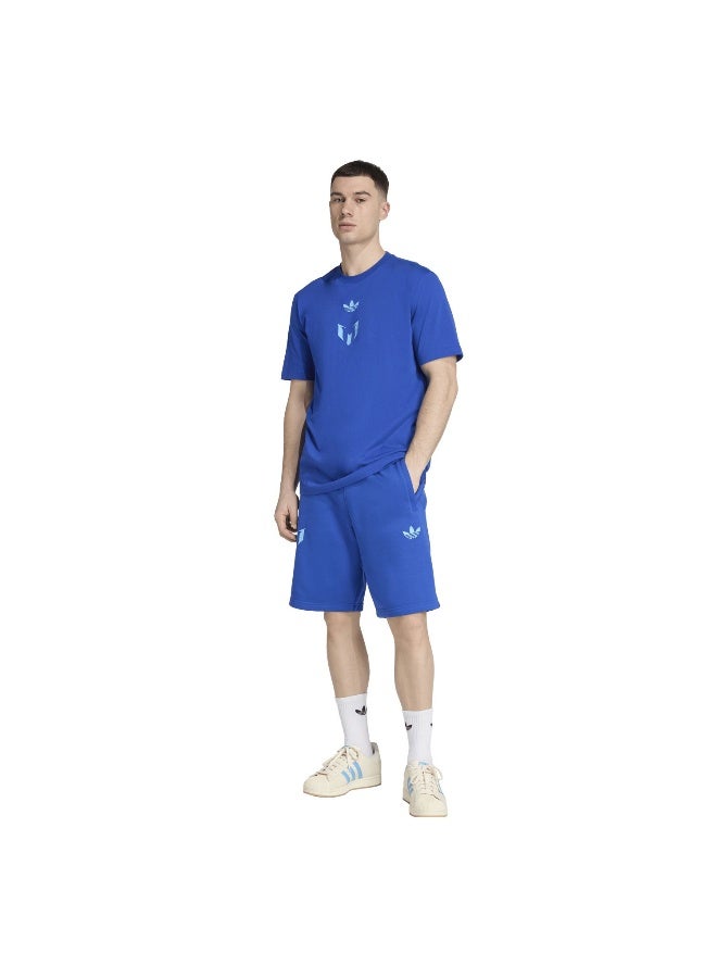 Adidas Messi Tee Blue Football T-Shirts For Men XS - Image 5