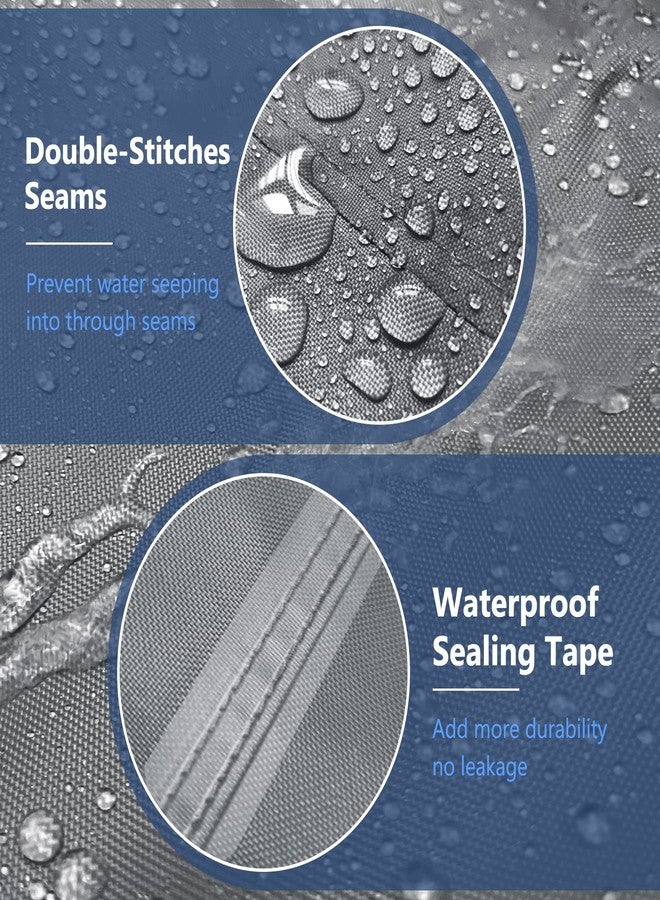 STARTWO Patio Furniture Covers, 4 Piece Heavy Duty Waterproof Outdoor Furniture Cover with Windproof Buckle Strap, Rattan Wicker Patio Furniture Set Cover for Couch Chair, Grey - Image 3