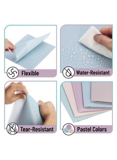 Mr. Pen Plastic Folders With Pockets 5 Pcs Muted Pastel Colors 2 Pocket Plastic Folders File Folders With Pocket  - Image 5