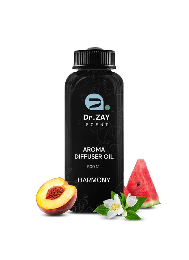 Dr Zayscent Dr. Zay Scent Dr Diffuser Aroma Oil Harmony– 500ml | Oriental Velvet Cedar & Citrus Aromatic Experience | Perfect for Offices, Homes, Shops, Hotel Rooms & Small Lobbies | Made in the UK  - Image 1