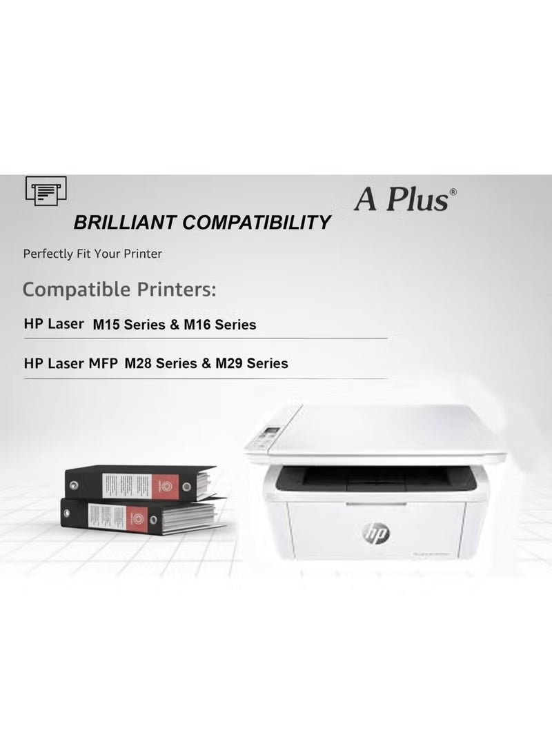 A PLUS APlus 44A Compatible  Black Toner Cartridge (CF244A) – 1000 Page Yield – For HP LaserJet Pro M15, M16, MFP M28, M29 Series - Image 3