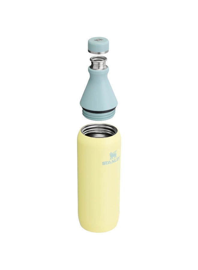 Stanley All Day Slim Bottle 20oz Leakproof Twist Lid Insulated Stainless Steel Water Bottle for Travel Gym & Outdoor BPA-Free Azure - Image 2