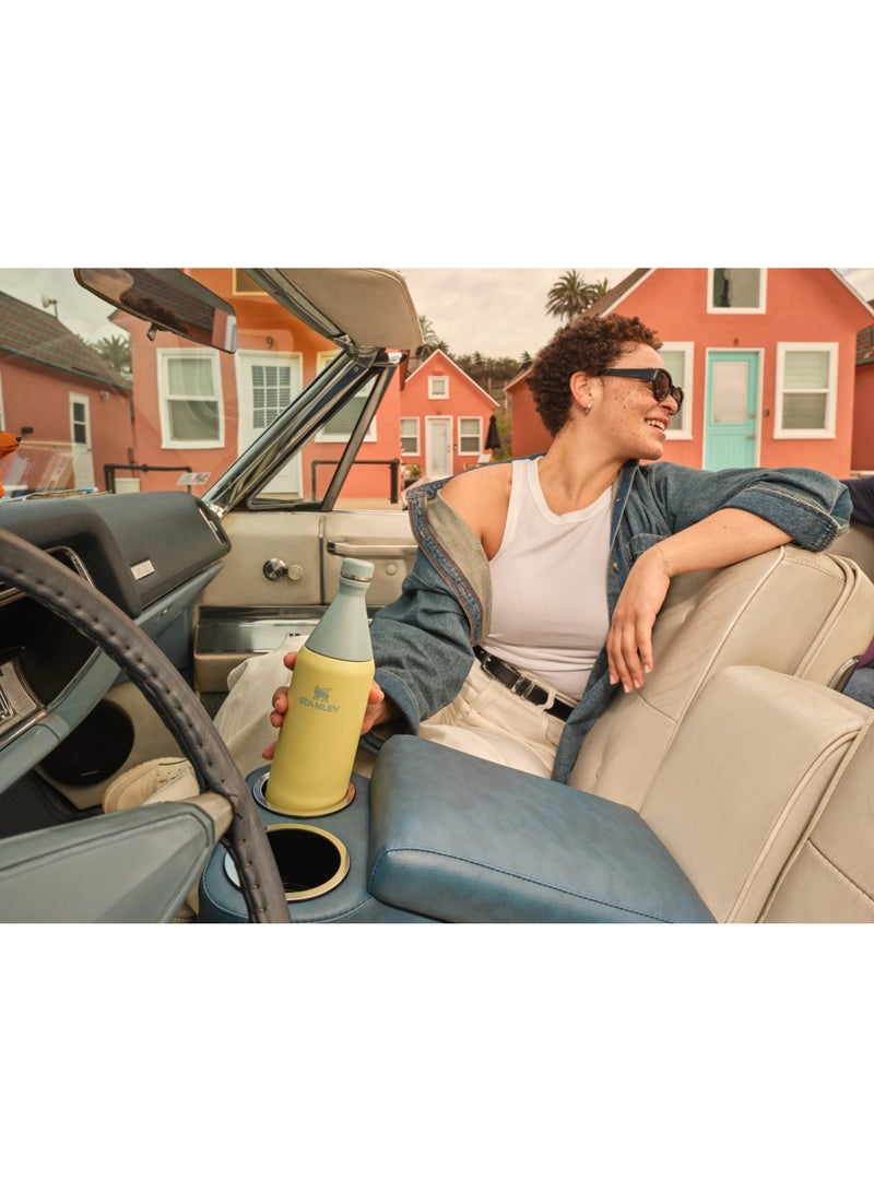 Stanley All Day Slim Bottle 20oz Leakproof Twist Lid Insulated Stainless Steel Water Bottle for Travel Gym & Outdoor BPA-Free Azure - Image 5