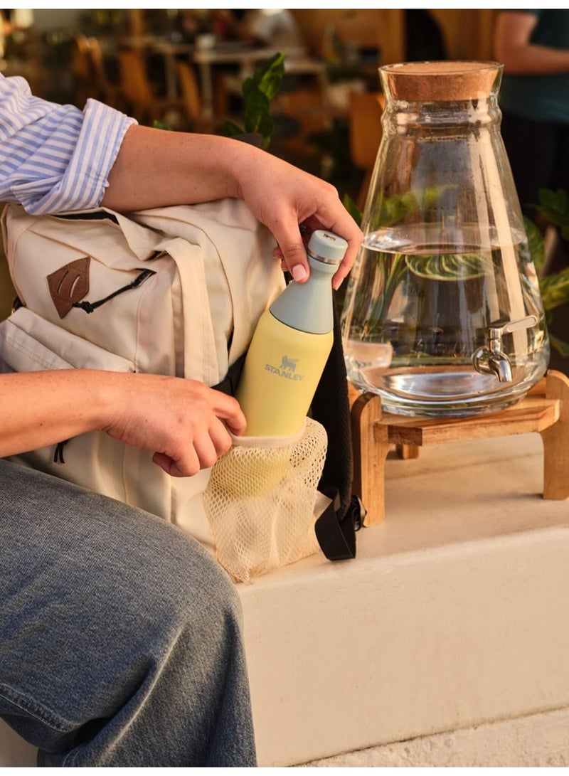 Stanley All Day Slim Bottle 20oz Leakproof Twist Lid Insulated Stainless Steel Water Bottle for Travel Gym & Outdoor BPA-Free Azure - Image 3