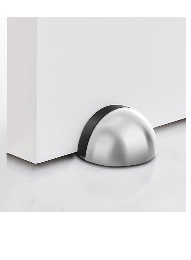 جودوي سدادة باب جودوي، سدادة باب أرضية لاصقة من الفولاذ المقاوم للصدأ تُثبَّت على الأرض بدون حفر، حامل سدادة باب مطاطية لأسفل الباب، نيكل مصقول، عبوة من قطعتين - Image 4