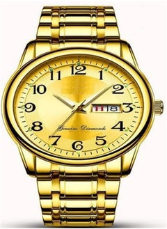Generic Men's Automatic Mechanical Quartz Watch with Night Light, Waterproof and Date Function (Gold)  - Image 1