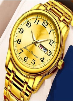 Generic Men's Automatic Mechanical Quartz Watch with Night Light, Waterproof and Date Function (Gold)  - Image 4