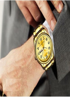 Generic Men's Automatic Mechanical Quartz Watch with Night Light, Waterproof and Date Function (Gold)  - Image 2