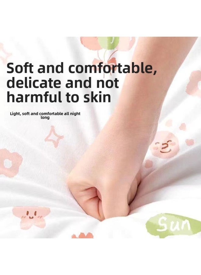 Travel disposable four-piece set bed sheet and quilt cover, hotel and homestay four-piece set, dust-free and sterile - Color: double pure white four-piece set  - Image 4