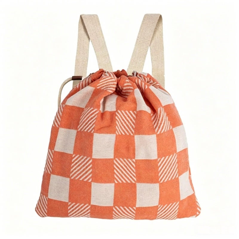 2-in-1 Seashells Towel Bag - Convertible Beach Towel and Bag - Image 2