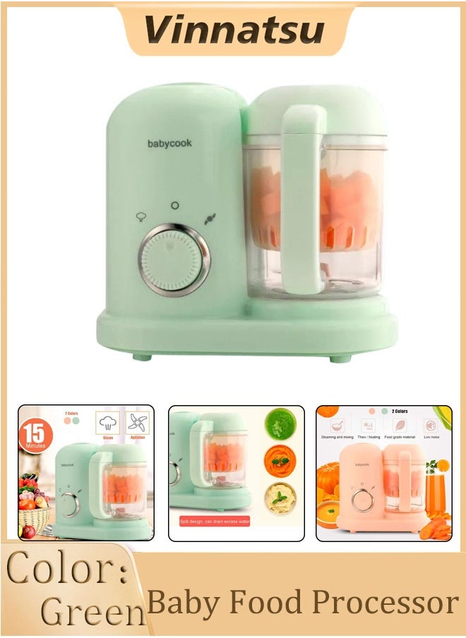 Vinnatsu Vinnatsu Shatterproof Electric Steam Multifunction Baby Food Processor Baby Food Processor & Blender,  Babies Food Maker for Steaming, Cooking, and Pureeing for Healthy Homemade Meals, Portable Toddler Meal Prep Machine  - Image 1