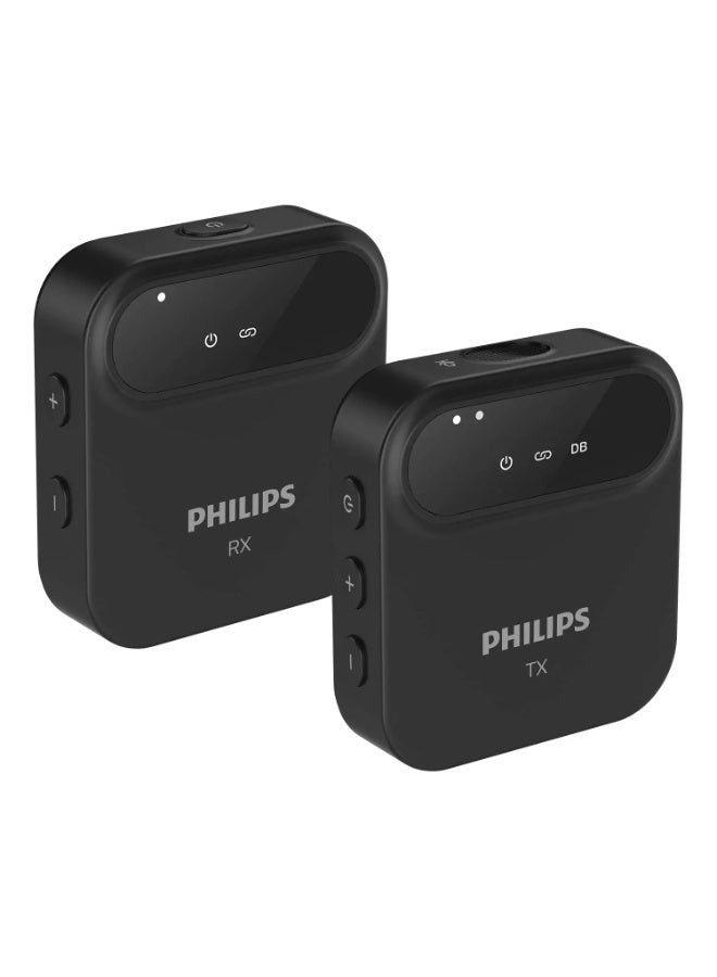 Philips DLM3538C 2.4 GHz Wireless Microphone, 360° Sound Collection, Pin Microphone, Lavalier Microphone, Low Latency, Ultra-Long Distance Transmission, Equipped with DSP Noise Canceling, Automatic - Image 1