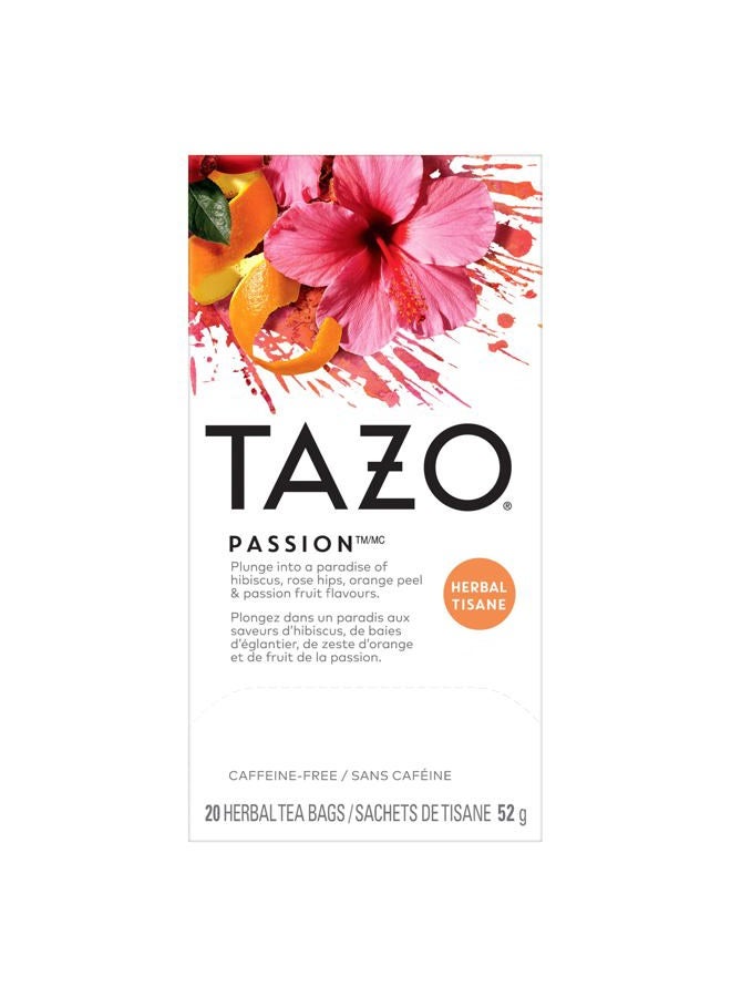 Tazo Tea, Passion Tea, Tea Bags, 20 ct - Image 1