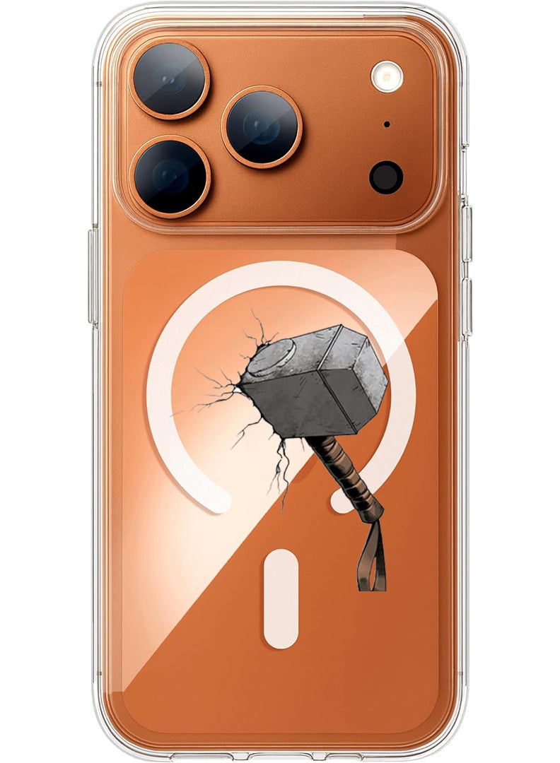 Theodor Magnetic Case for Apple iPhone 17 Pro Compatible with MagSafe Wireless Charging, Shockproof Phone Bumper Cover - Hand - Image 1