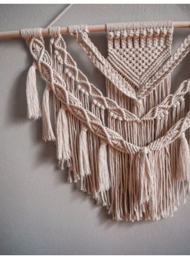 انتيكيانو جدراية مكرمية معلقة علي الحائط بنمط بوهيمي متميز - Image 3