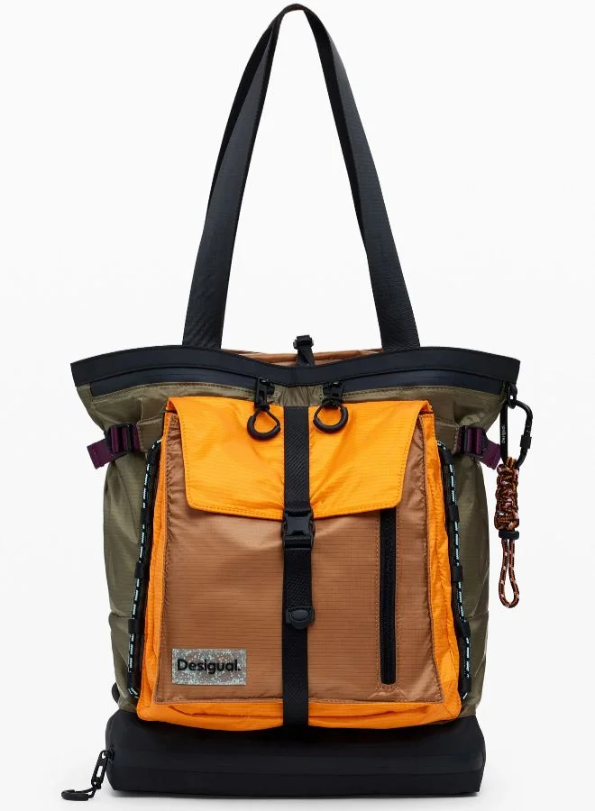 DESIGUAL Large Nylon Tote Backpack