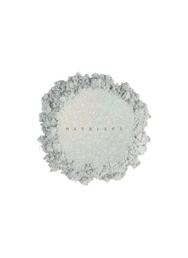MARBLERS Glitter Mica Powder [Moonlight] 0.14oz (4g) | Glitter Mica | Highly Pigmented | Non-Toxic, Vegan, Cruelty-Free | Eyeshadow, Body Butter, Nail Polish, Nail Art | Party, Body, Face Makeup  - Image 2