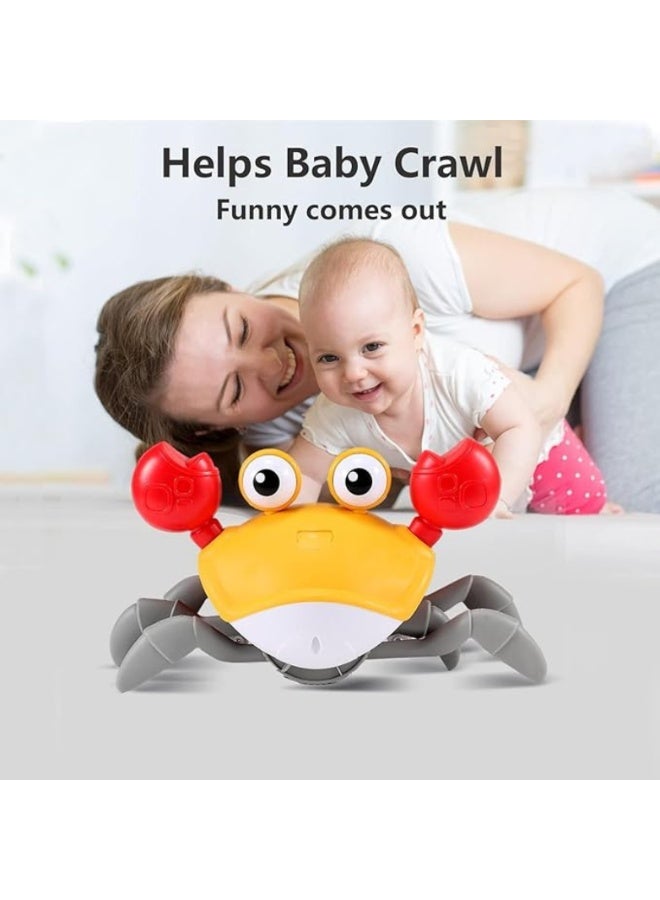 "Interactive Crawling Crab Toy for Babies – Musical Light-Up Tummy Time Toy with Obstacle Avoidance – Smart Moving Toy for Infants & Toddlers – Rechargeable Baby Learning Toy  " - Image 4