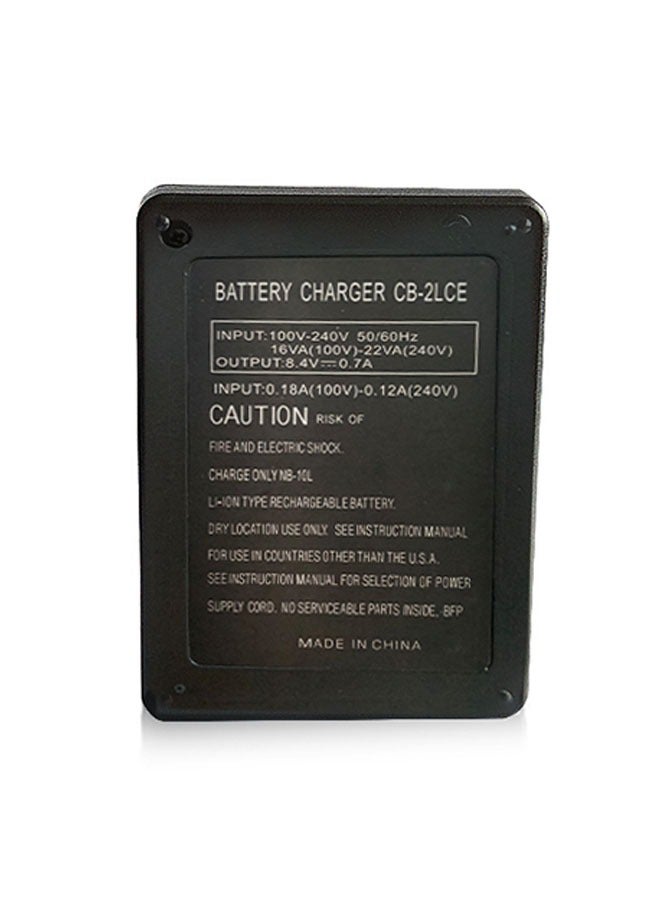 CB-2LC NB-10L Battery Charger Compatible with Canon EOS Rebel: CB-2LC CB-2LCE PowerShot SX40 HS SX50 HS SX60 HS G1X G3X G15 G16 Digital Camera with Power Supply Cord, Black - Image 4