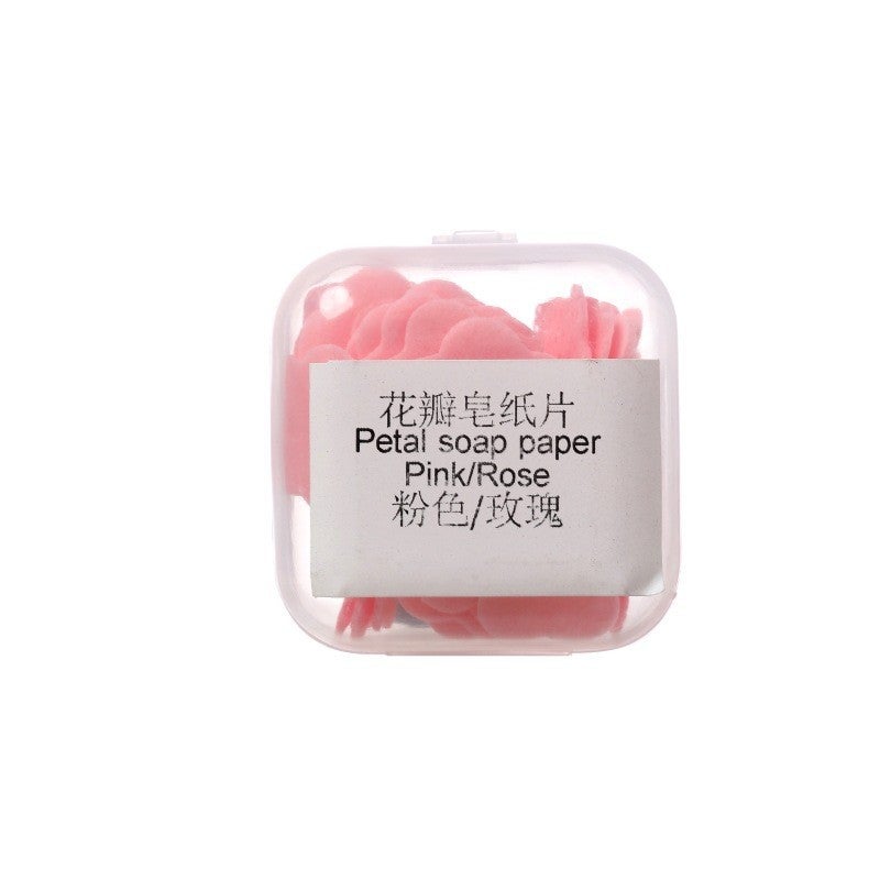 Generic Portable Soap Sheets for Travel Pink "small boxed" Rose 