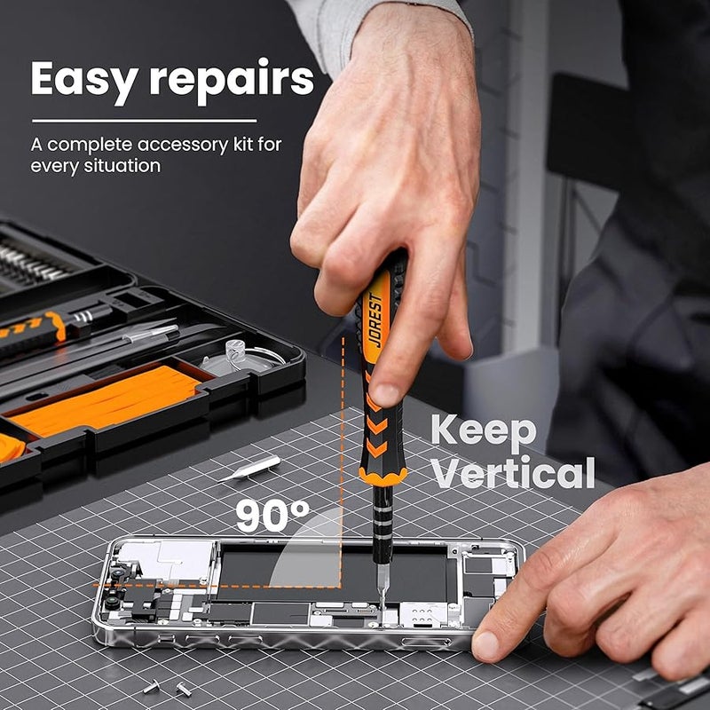JOREST 59Pcs Small Precision Screwdriver Set with Torx T5, T6, T8, Mini Repair Tool Kit for Macbook, Computer, Laptop, iPhone, PS4 PS5, Xbox, Switch, Eyeglasses, Watch, PC, Ring Doorbell, Electronic - Image 5