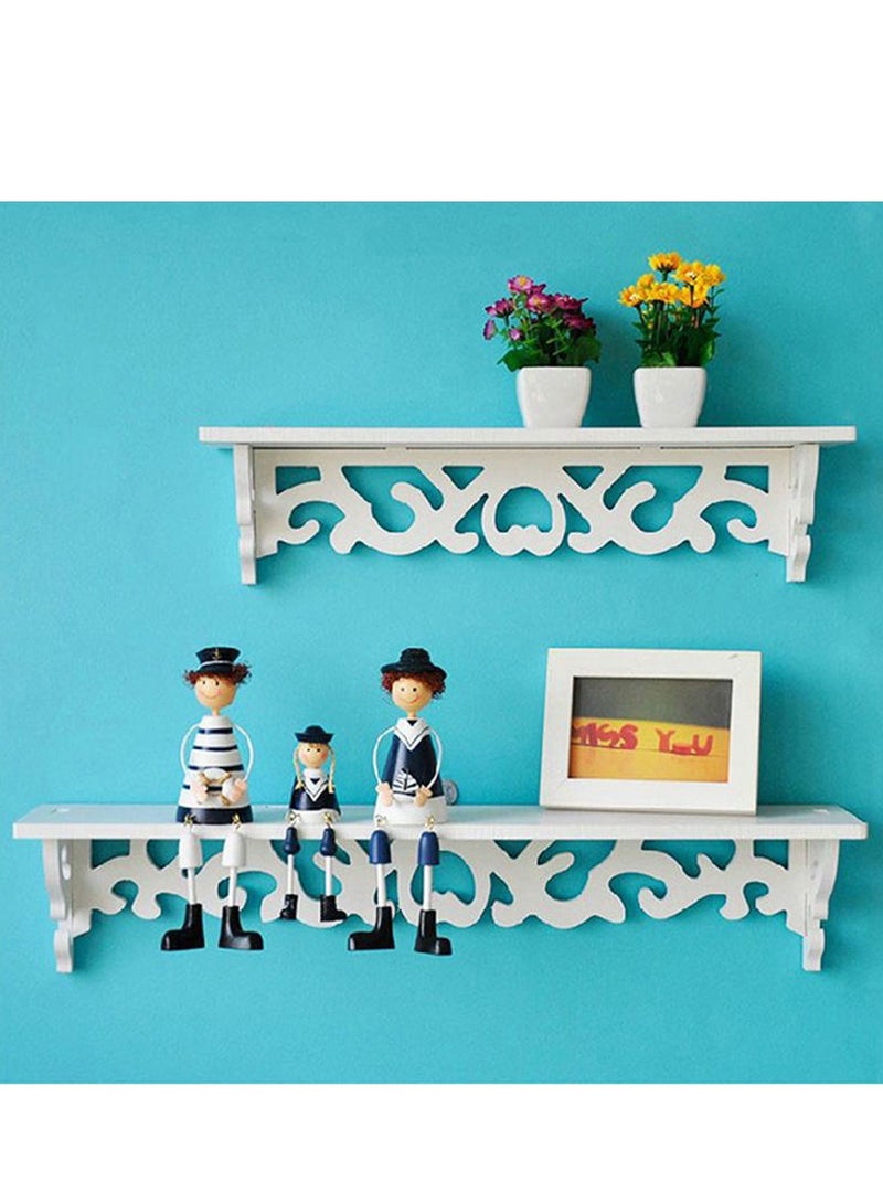 LINGWEI Set of 3pcs Wall Storage Shelves for Bedroom Living Room Bathroom Floating shelves 3pcs DIY Bedroom Bathroom Living Room Storage Holder Display Rack PVC Home Decoration - Image 5