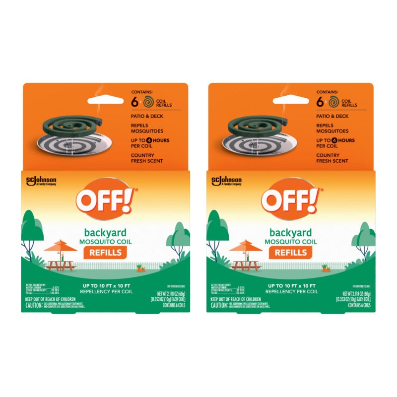 OFF! Mosquito Coil Refills 6 Count (Pack of 2) - Image 1