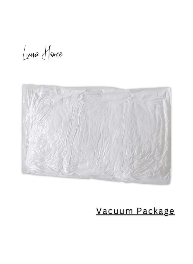 لونا هوم قطعة واحدة من وسادة حشو الريش من الدرجة الأولى ، وسادة دعم للرقبة ذات حجم قياسي من فندق خمس نجوم - Image 4