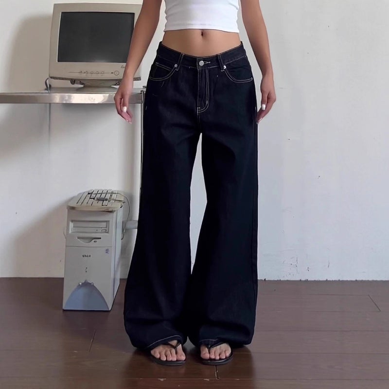 Unisex Casual Daily Denim Jeans - Image 2