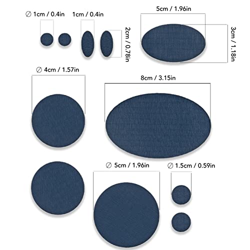 aZengear Repair Patches (30+ Colors) for Down Jackets, Puffers, Tents, Shoes, Sleeping Bags - Stick On, Waterproof, Tear-Cold-Heat-Resistant Nylon Polyester Fabric (11 Pcs, Dark Navy) - Image 3