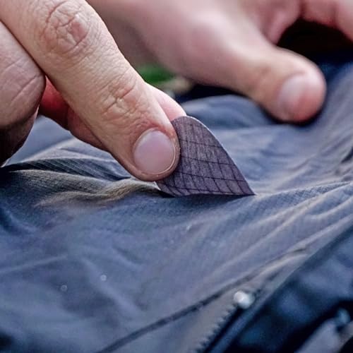 aZengear Repair Patches (30+ Colors) for Down Jackets, Puffers, Tents, Shoes, Sleeping Bags - Stick On, Waterproof, Tear-Cold-Heat-Resistant Nylon Polyester Fabric (11 Pcs, Dark Navy) - Image 5