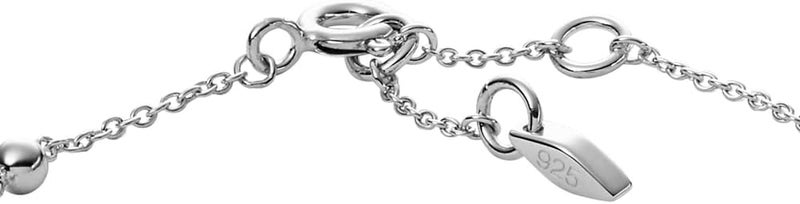 فوسيل سوار رونديل من الفضة الإسترلينية للنساء من فوسيل، مرصع بأحجار إليوت جليتز وزركونيا مكعبة، فضي - Image 3