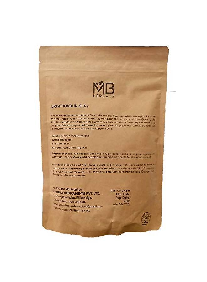 MB Herbals طين الكاولين الخفيف 250 جرام | قناع للوجه | الرؤوس السوداء | حب الشباب والبثور | بشرة متوهجة - Image 3